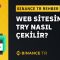 Binance TR – Web Sitesinden TRY Çekme